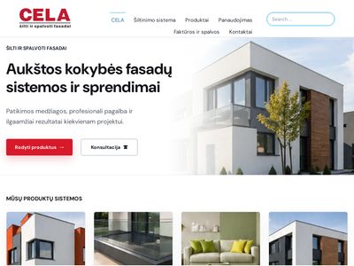 CELA – CELA – Spalvoti Fasadai  www.spalvotifasadai.lt