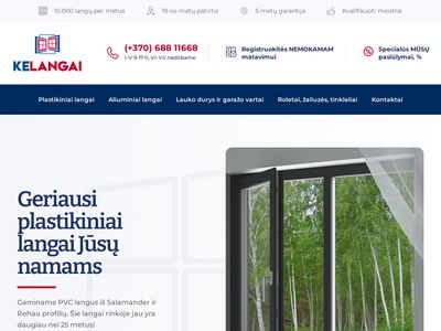 UAB KE LANGAI  www.ke-langai.lt