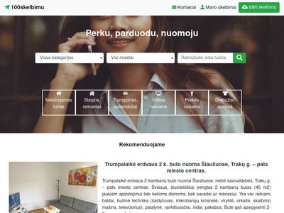 100 Skelbimu – Nemokami skelbimai – perku, parduodu, nuomoju