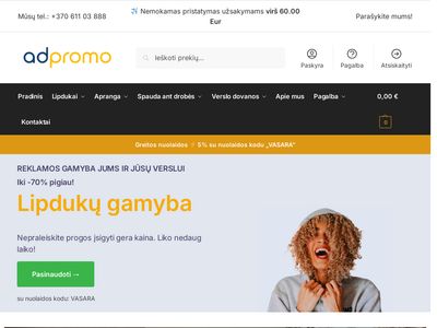 Reklamos gamyba – Jūsų idėjos virsta gaminiu!  adpromo.lt
