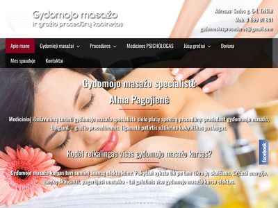 Gydomojo masažo ir grožio procedūros Telšiuose