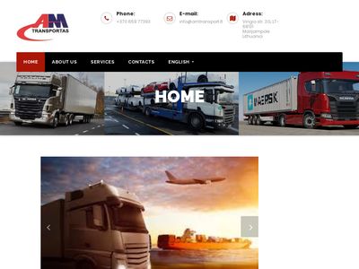 About us – Arvydo Miliausko transportas  www.amtransport.lt