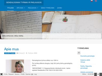 Genealoginiai tyrimai  www.archeonas.lt