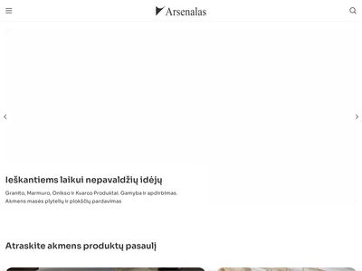 Natūralaus akmens gaminiai | Arsenalas  arsenalas.lt