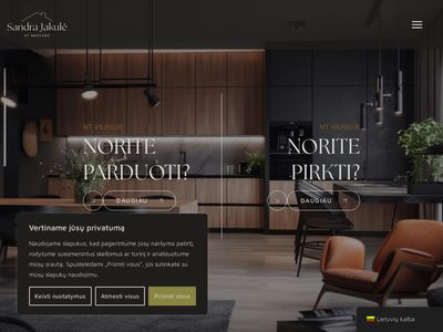 NT Brokerė Vilniuje – Sandra Jakulė, Butų, Namų ir Sklypų