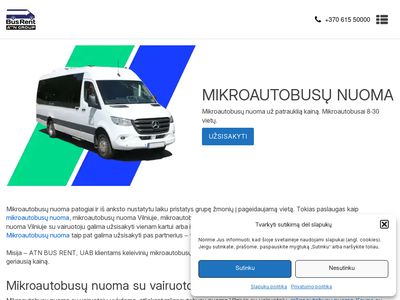 Mikroautobusų nuoma – kaina nuo 15€ – atnbusrent.lt