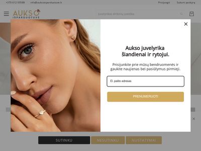Auksiniai papuošalai internetu – juvelyrika pigiau |