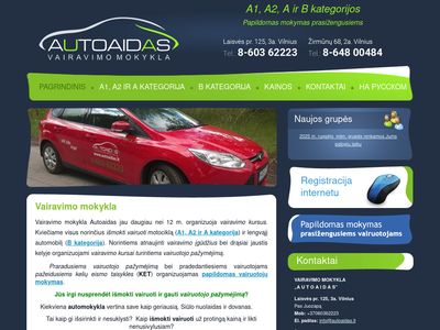 Vairavimo Mokykla Vilniuje – Vairavimo Kursai – "AutoAidas&quot