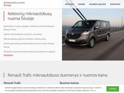 Keleivinių mikroautobusų nuoma Šilutėje  www.