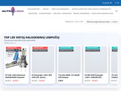 LED ir xenon lemputės žemiausia kaina – autoledai.lt