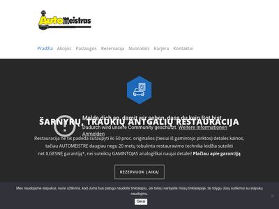 Pagrindinis – Automeistras  www.automeistras.lt
