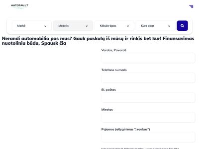 Automobiliai Lizingu, išperkamoji nuoma ir automobiliai išsimokė