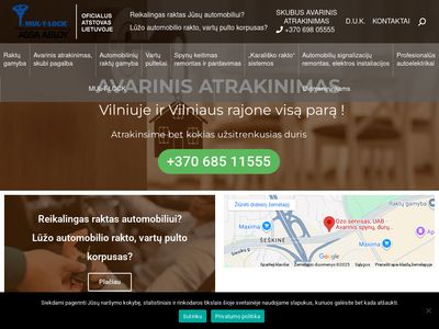 Avarinis spynų, durų, seifų, automobilių atrakinimas Vilniuje