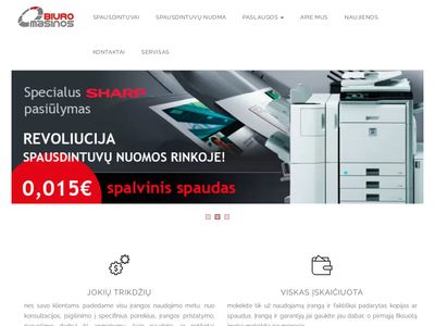 Spausdintuvų nuoma visoje Lietuvoje 🖨️ Biuro mašinos