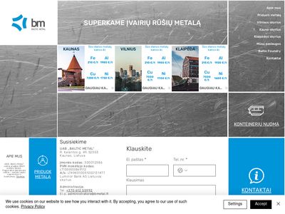 „Baltic metal” metalo laužo supirkimas Lietuvoje – Bmetal.lt