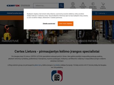 Certex Lietuva | Kėlimo ir tvirtinimo įranga