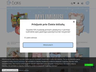 Žaislai, žaislų parduotuvė – ciokis.lt  www.ciokis.lt