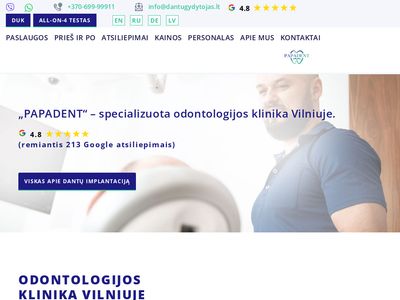 „PAPADENT“ – specializuota odontologijos klinika Vilniuje