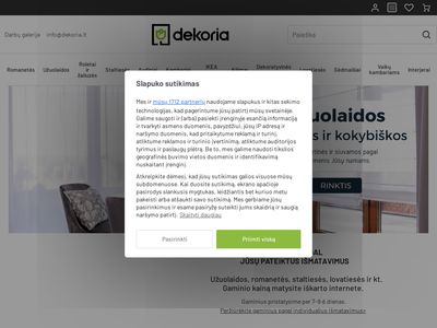 Internetinė parduotuvė – užuolaidos, romanetės, staltiesės,
