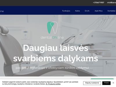 Odontologijos klinikų registracijų valdymo sistema | dentalonline.lt