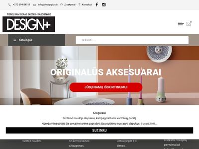 Design+ išskirtinio dizaino ir kokybės interjero aksesuarai ir