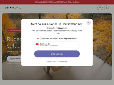 Desktronic – aukščiausios kokybės įranga patogiam darbui