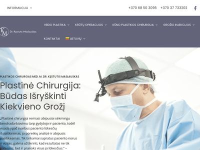 Plastikos chirurgas Dr. Kęstutis Maslauskas  drmaslauskas.com