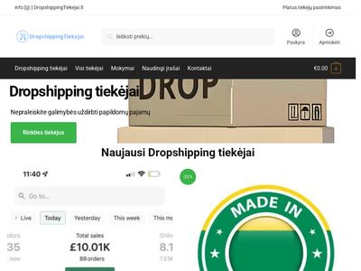 Pradėkite prekiauti jau dabar – Dropshipping Tiekėjai