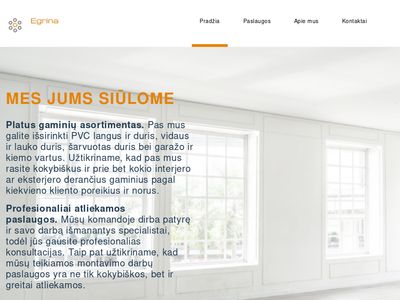 Egrina &ndash; Langai | Durys | Vartai | Aliuminio balkonai