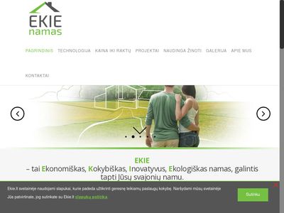 Energetiškai efektyvus A, A+ EKIE namas iki rakt