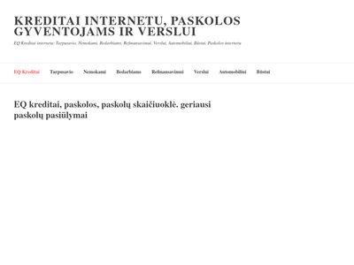 Vartojimo paskolos, greitieji kreditai internetu  eqkreditai.lt