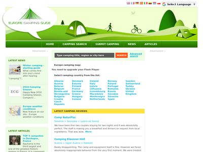 Europe Camping Guide – European campsite list, reviews | europe-