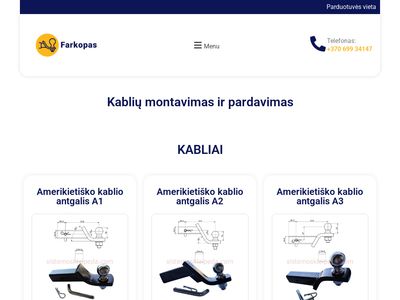 Farkopas – Kablių montavimas ir pardavimas  farkopas.lt
