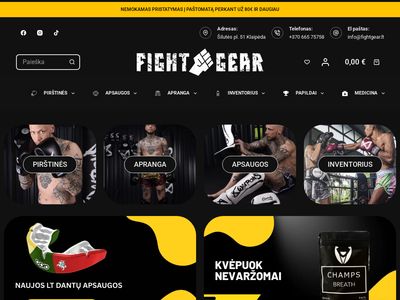 Kovinio sporto prekės | Fight gear  www.fightgear.lt