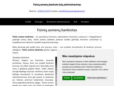 Fizinių asmenų bankrotas  www.fiziniuasmenubankrotas.lt