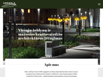HERBELA aplinkos projektavimas, gerbūvio darbai, želdinimas, mažoji