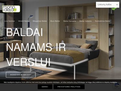 Monoidėja Furniture | Bed in the Closet | Upholstered Furniture |