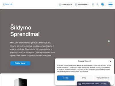 Šildymo sprendimai – Šilumos siurbliai ir kita – HouseLab