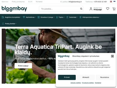 Hidroponikos prekių parduotuvė – HydroShop  hydroshop.lt