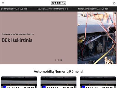 Automobilių numerių rėmeliai | Su tekstu ar užrašais | Ivardink