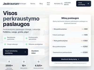 Jaukraunam – Profesionalios Perkraustymo Paslaugos Lietuvoje