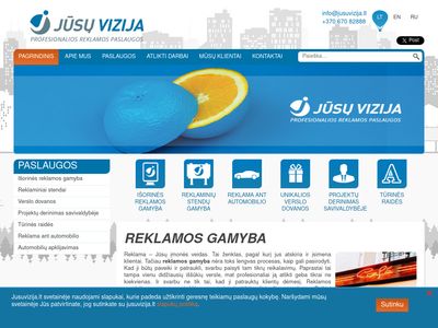 Reklamos gamyba | Jusuvizija  www.jusuvizija.lt