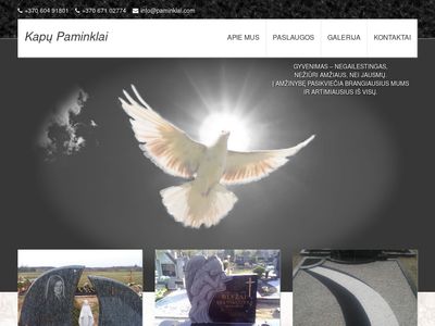 Kapų Paminklai – Apie mus  www.kapupaminklai.lt