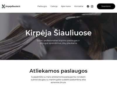 Kirpimas, plaukų dažymas – Kirpėja Šiauliuose | Kirpejasiauliai.lt