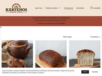 Pradžia – Kartenos naminė duona  www.knd.lt