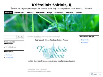 Krištolinis šaltinis | Švaros palaikymo paslaugos. Tel. 861687959,