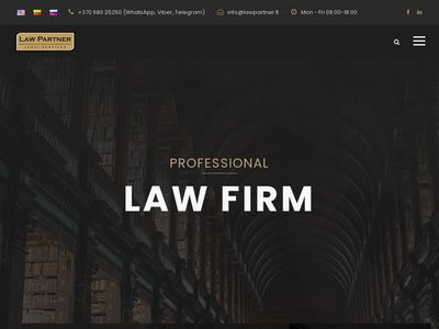 Legal services – 15 years of experience – LawPartner.LT