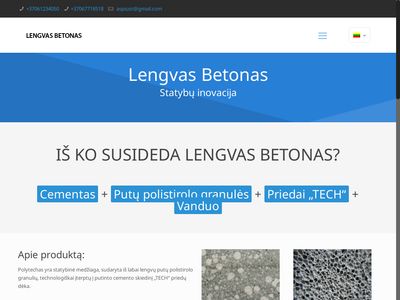 Lengvas betonas  www.lengvasbetonas.lt