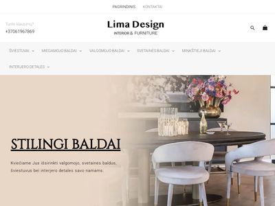 Baldai Jūsų namams su nemokamu pristatymu Lietuvoje – Limadesign.lt