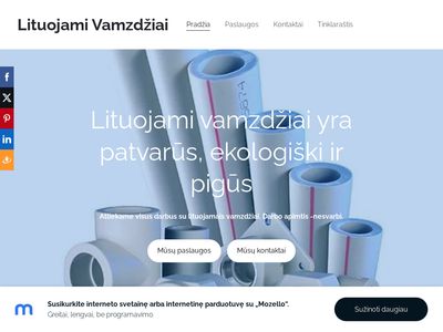 Lituojami Vamzdžiai – Pradžia  lituojami-vamzdziai.mozellosite.com